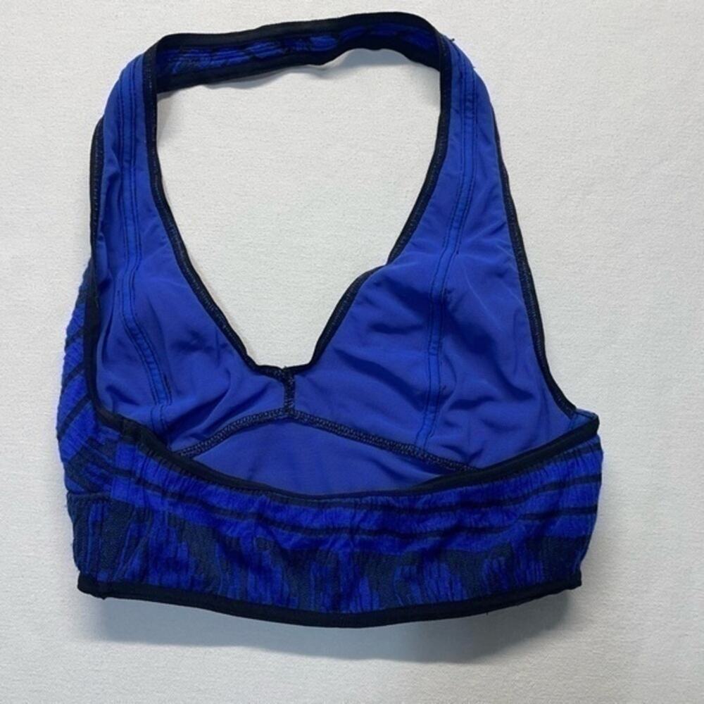 Intimately Free People Printed Halter Bralette Blue Black Women’s XS Yoga Bra - Picture 5 of 9